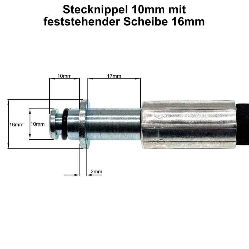 Hochdruckadapter für Kärcher mit M22-Gewinde und 10mm oder 11mm AVS-Stecknippel