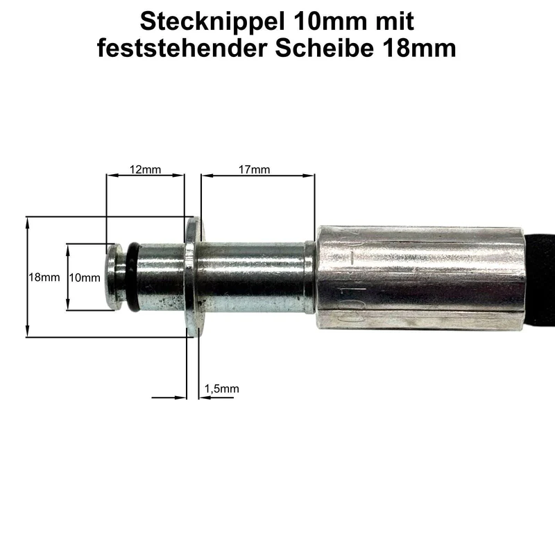 Hochdruckadapter für Kärcher mit M22-Gewinde und 10mm oder 11mm AVS-Stecknippel