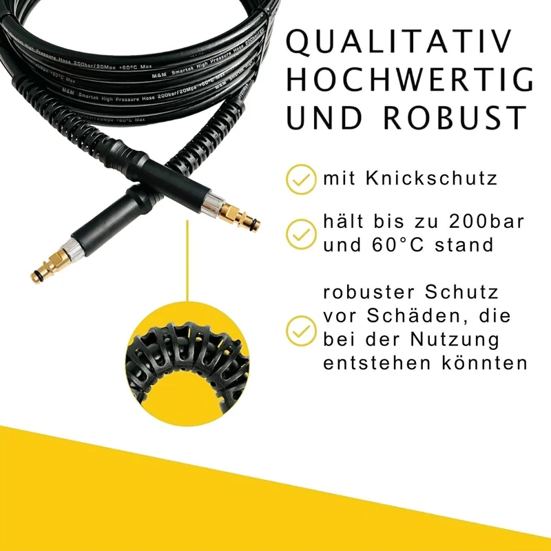 Hochdruckschlauch für Kärcher 200BAR Quick Connect K2 K7 2.641 721.0 1 100m
