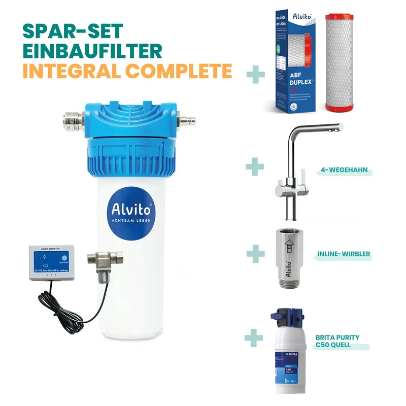 Alvito Untertisch Wasserfilter Set Integral Complete