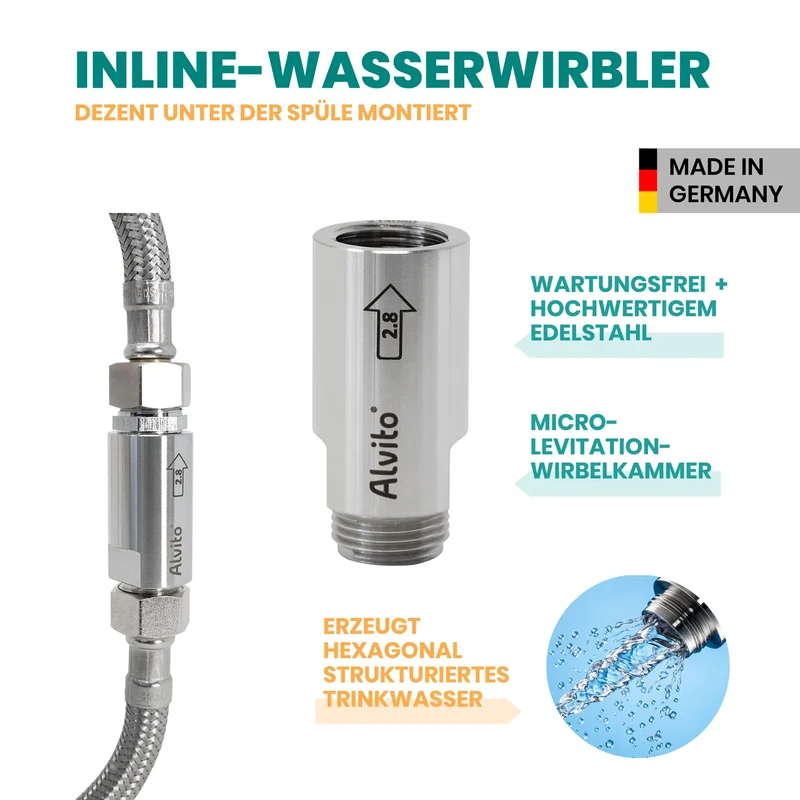 Alvito Untertisch Wasserfilter Set Integral Complete