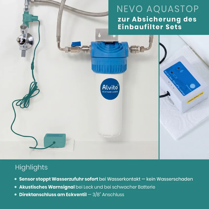 Alvito Untertisch Wasserfilter Set Integral Complete