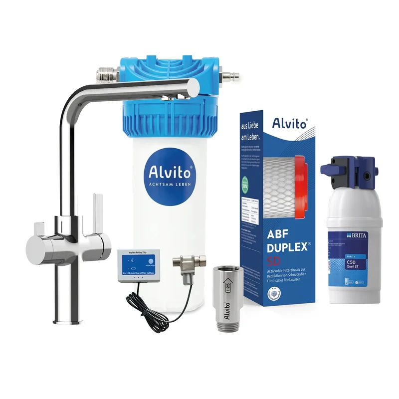 Alvito Untertisch Wasserfilter Set Integral Complete