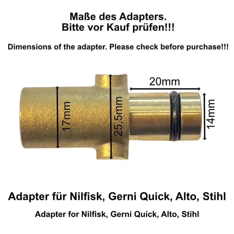 Schaumkanone Schaumlanze Injektor für Kärcher Nilfisk Lavor B&D Bosch Kränzle