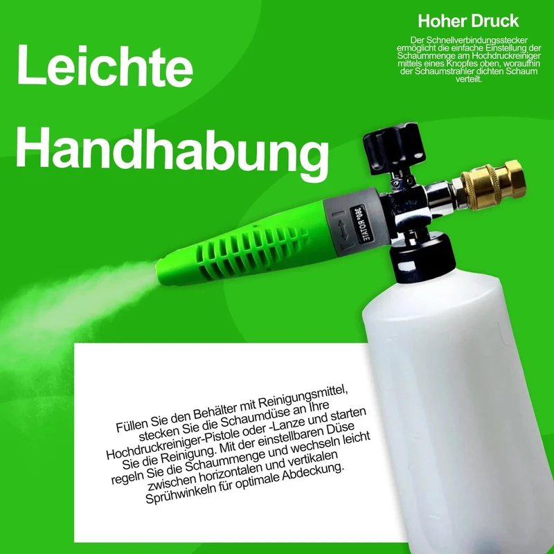 Schaumkanone Schaumlanze Injektor für Kärcher Nilfisk Lavor B&D Bosch Kränzle