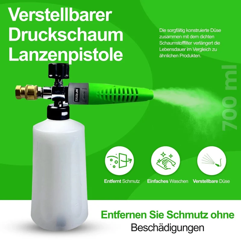 Schaumkanone Schaumlanze Injektor für Kärcher Nilfisk Lavor B&D Bosch Kränzle