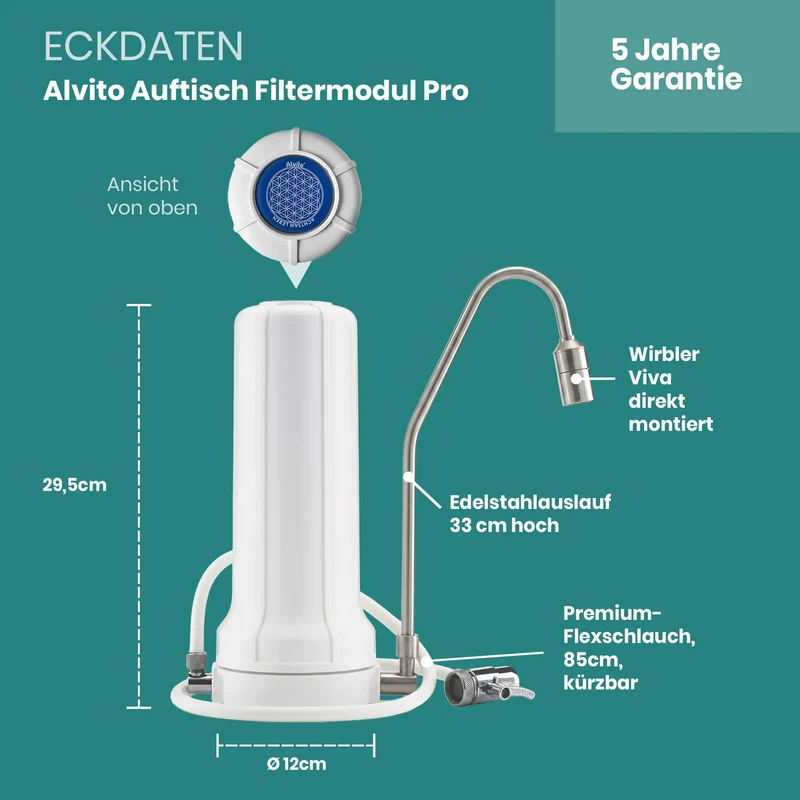 Alvito Auftisch Wasserfilter Vital