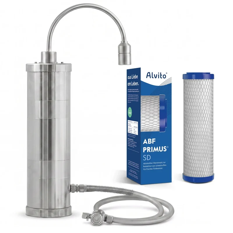Alvito Auftisch Wasserfilter Inox