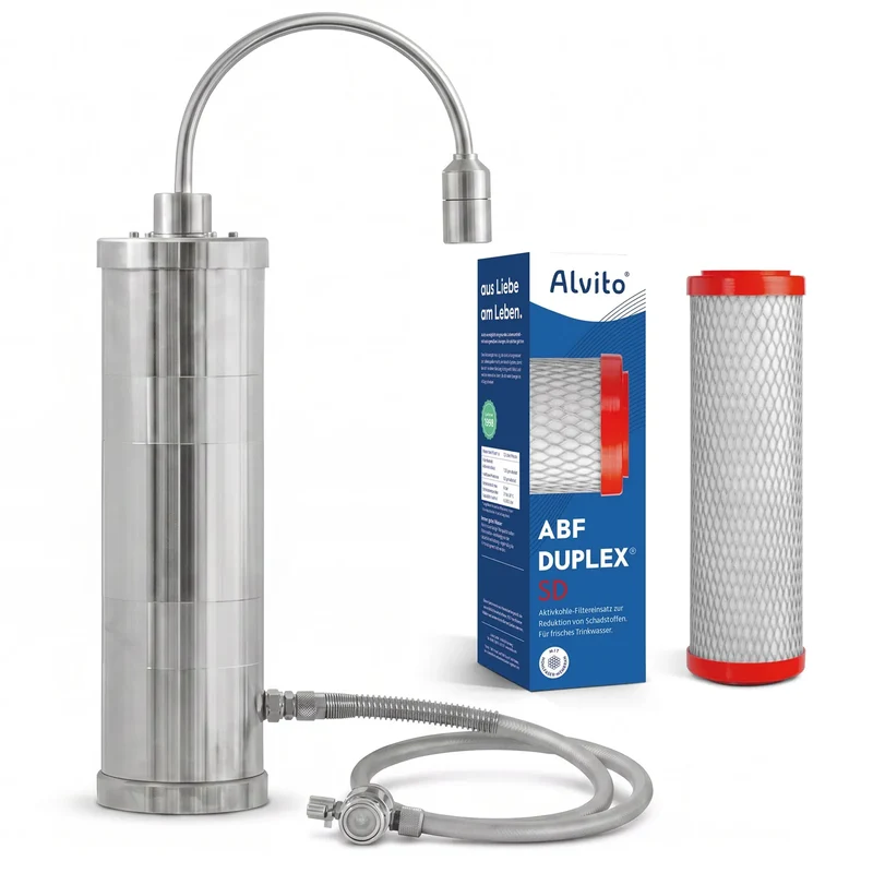 Alvito Auftisch Wasserfilter Inox