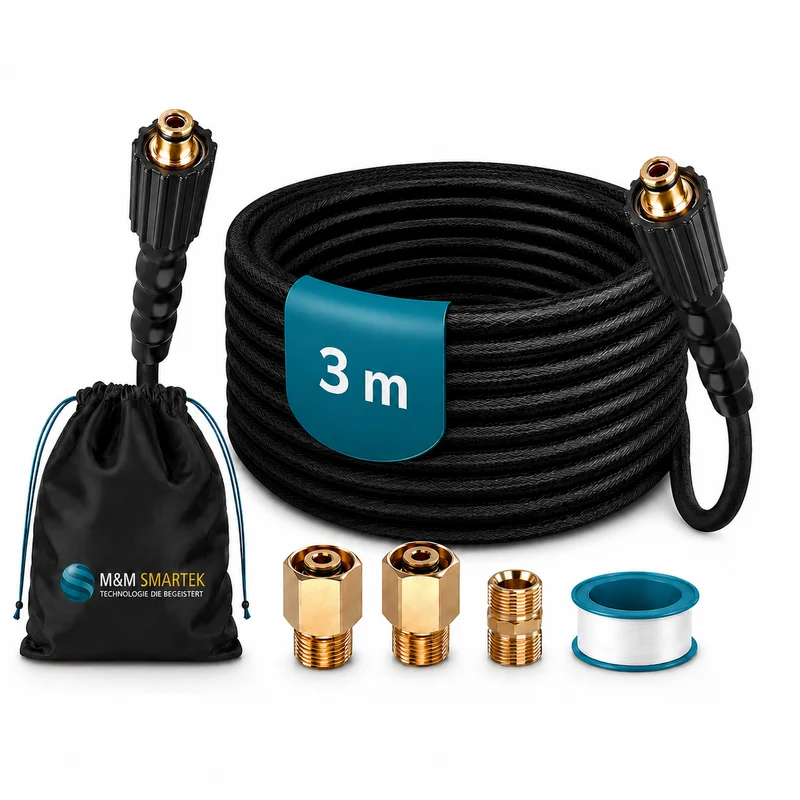 3 100m Hochdruckschlauch Verlängerung für Kärcher EasyLock HD 200bar + Adapter