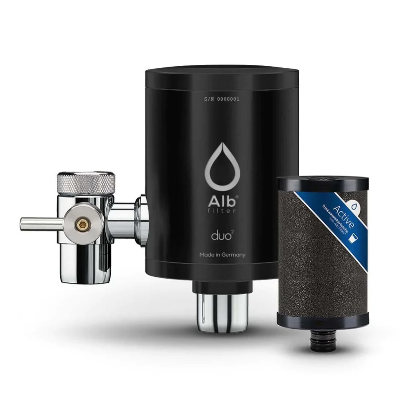 Alb Duo Wasserhahnfilter (schwarz)