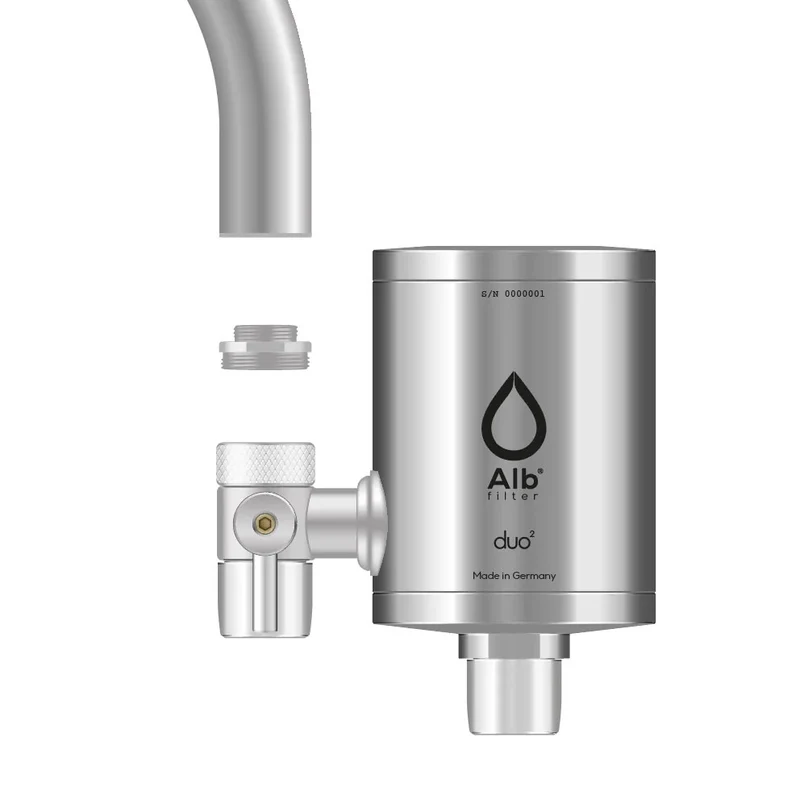 Alb Duo Wasserhahnfilter Edelstahl