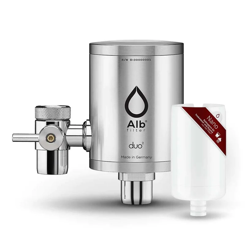Alb Duo Wasserhahnfilter Edelstahl