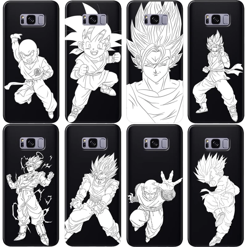 Dragon Ball DragonBall z soft TPU Phone Cases For Samsung Galaxy S7 Edge S8 S9 Plus NOTE 9 NOTE 8