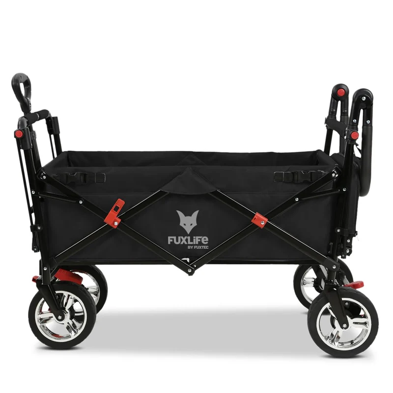 B-Ware FUXTEC Bollerwagen FX-CT800 mit UV-geschütztem Sonnendach,Schiebegriff & Innenraumverlängerung