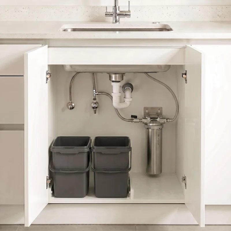 Carbonit Untertisch Wasserfilter VARIO Inox VA aus Edelstahl