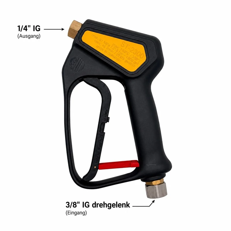 Hochdruck Pistole für WAP NILFISK ALTO 3/8" Drehgelenk IG HD ST 2300 LTF 310 bar