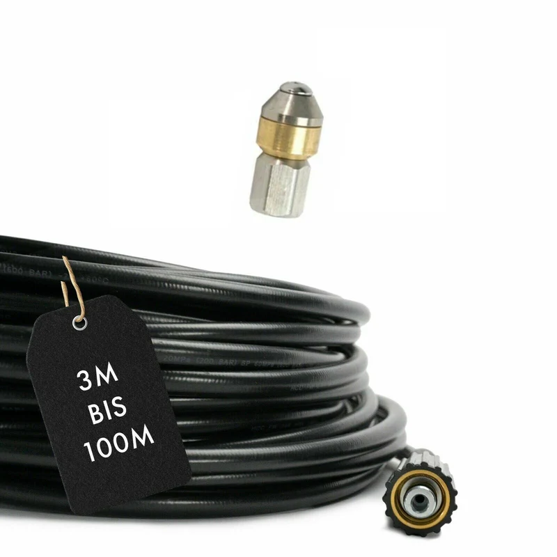 Rohrreinigungsschlauch für Kärcher Kanalratte Abfluss Abflussreiniger 1/8" M22