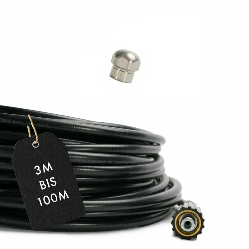 Rohrreinigungsschlauch für Kärcher Kanalratte Abfluss Abflussreiniger 1/8" M22