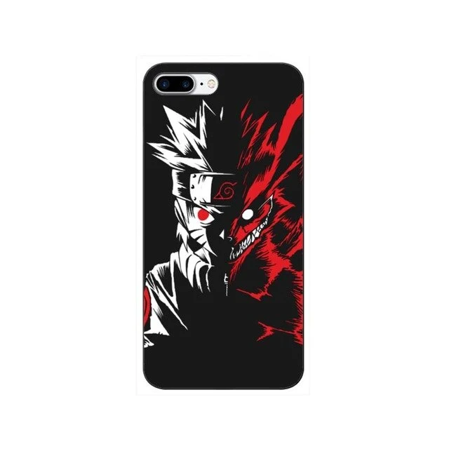 Apple iphone 7 8 X XR XS MAX black silicone cover cartoon Kakashi 6 6s 7 8 plus soft shell Sasuke