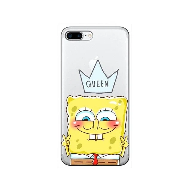 iPhone 7 8 6 6s Plus XR XS Max back cover SpongeBob Patrick Star Phone case capa fundas