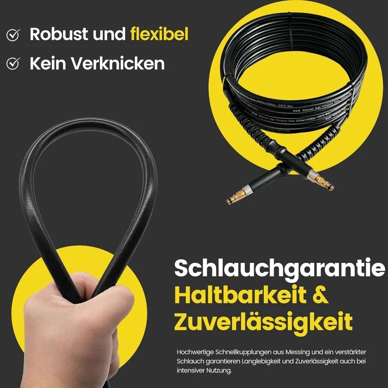8 Meter Hochdruckschlauch für Kärcher K2 K7 wie 2.641 721.0 MADE IN GERMANY