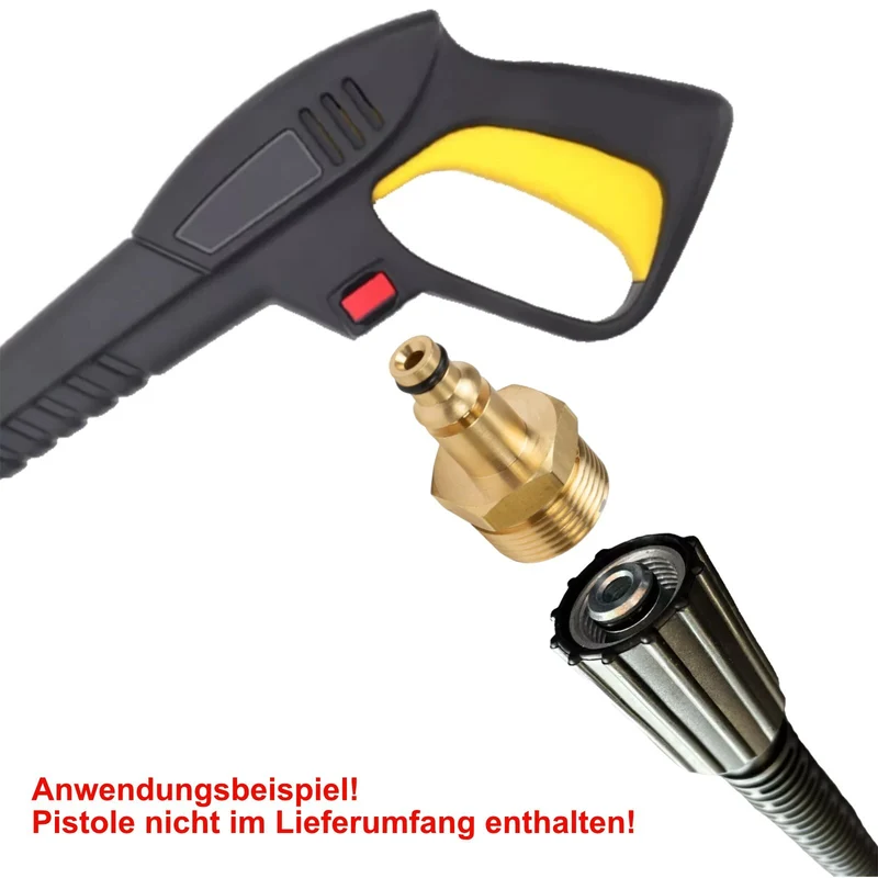8m Hochdruckschlauch M22 x1,5 IG + Adapter für Bosch, AR und Black&Decker