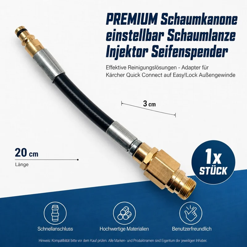 Quick Click Adapter für Kärcher Quick Connect Click auf EasyLock TR22 AG