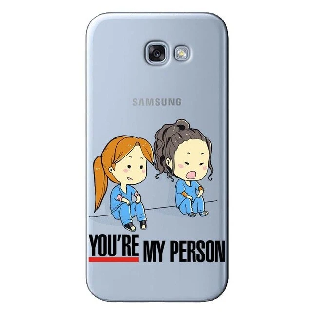 You're My Person Greys Anatomy Coque soft Silicone Phone Case Cover For Samsung Galaxy A6 A7 A8 2018 PLUS J6 J8 2018