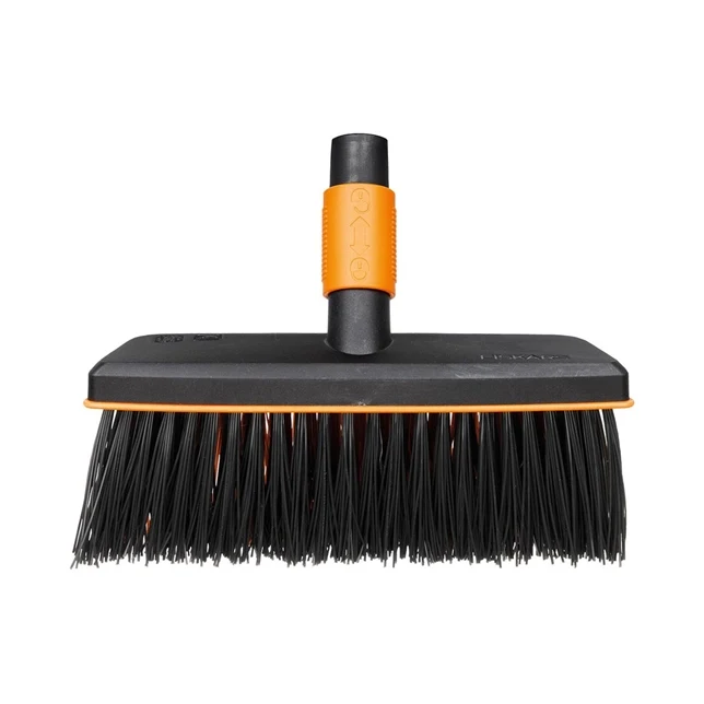Fiskars QuickFit Kehrbesen/ Straßenbesen/ Allzweckbesen