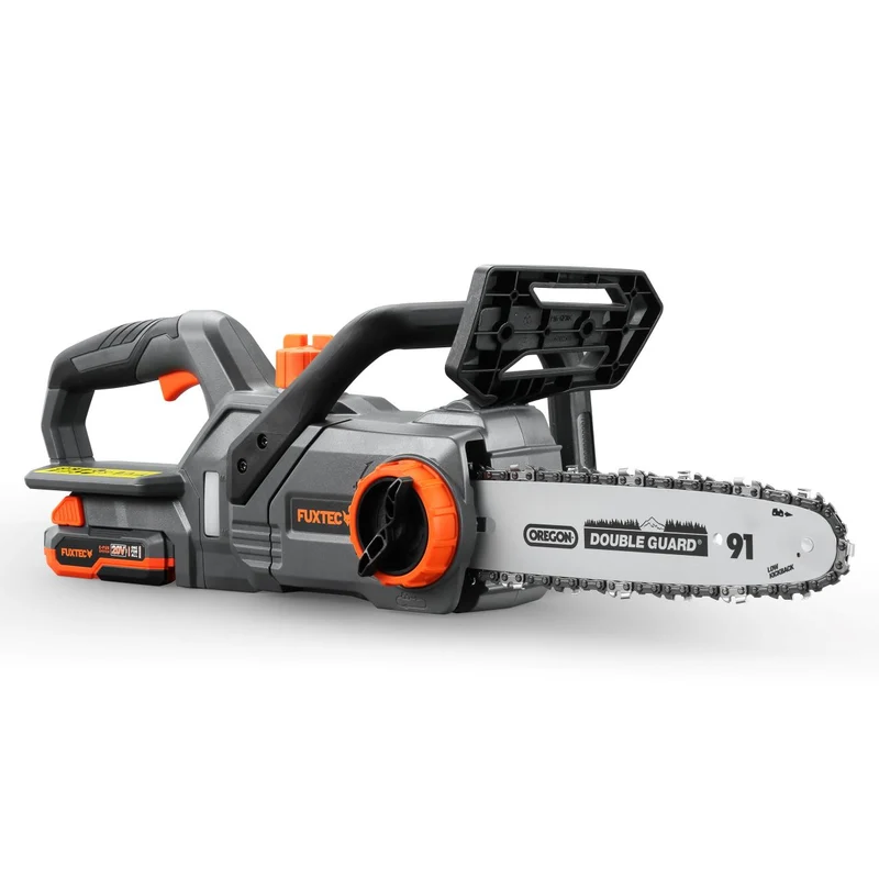 B-WARE FUXTEC 20V Akku Kettensäge FX-E1KS20 SET 2 mit 1 x Akku 2Ah, 1 x Ladegerät 2,4A