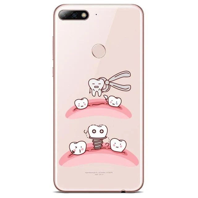 Tooth Cases Cover For Huawei P8 P9 P10 P20L P10 P20Plus