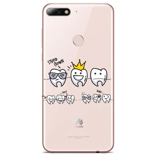 Tooth Cases Cover For Huawei P8 P9 P10 P20L P10 P20Plus
