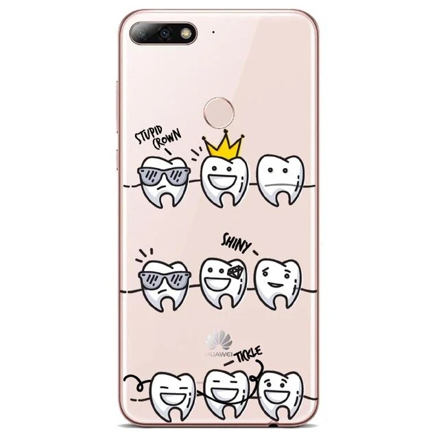 Tooth Cases Cover For Huawei P8 P9 P10 P20L P10 P20Plus