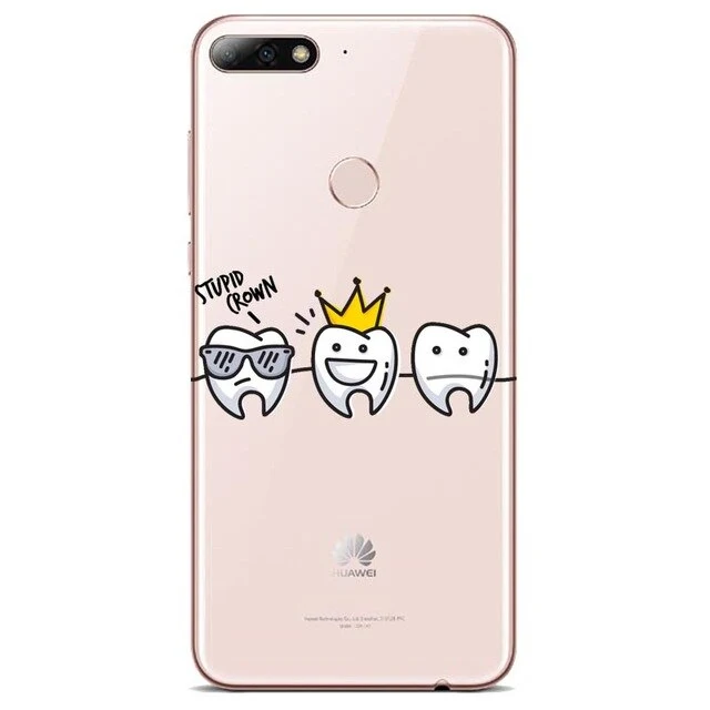 Tooth Cases Cover For Huawei P8 P9 P10 P20L P10 P20Plus