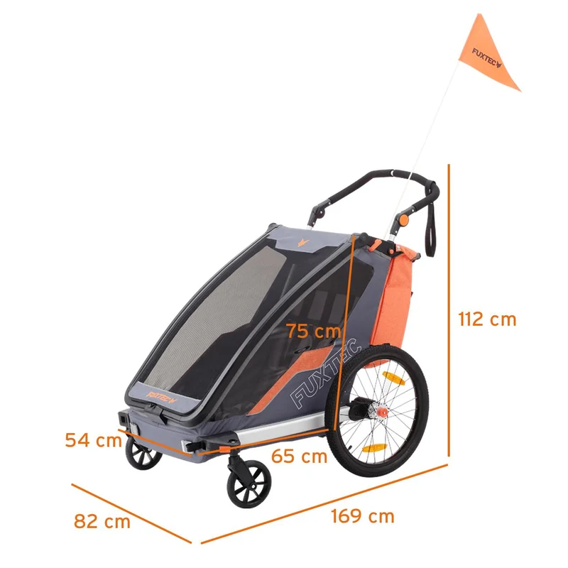 B-Ware FUXTEC Fahrradanhänger Sportfux FX-FA1