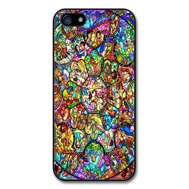 Apple iPhone 8 X 5 5S SE 5C 6 6S 7Plus XR XS MAX stitch Princess Alice hard plastic Shell Coque
