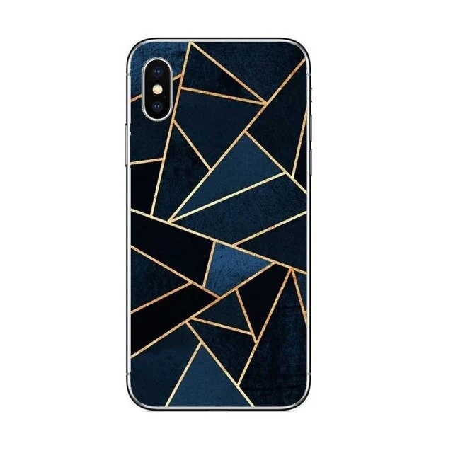 Colorful Grid Case For iPhone X 8Plus 6 6S 5S 5 SE hard plastic Case Mermaid Girly Cover Cases For iPhone 7 XR XS MAX 6Plus