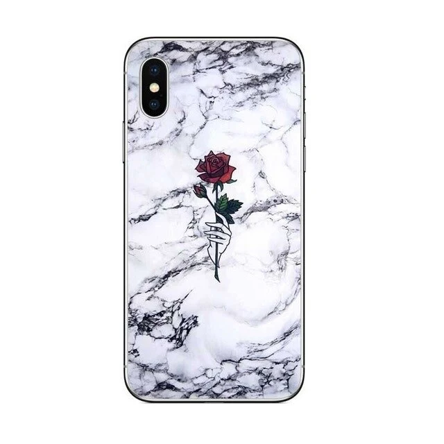 Colorful Grid Case For iPhone X 8Plus 6 6S 5S 5 SE hard plastic Case Mermaid Girly Cover Cases For iPhone 7 XR XS MAX 6Plus