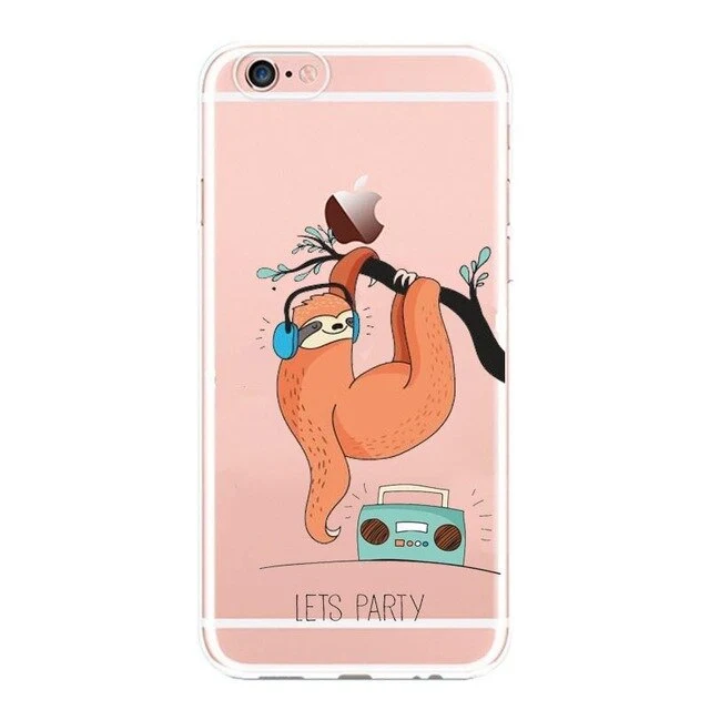 iPhone 7 7 Plus 6 XR XS MAX SE 5S 5 Transparent hard plastic shell