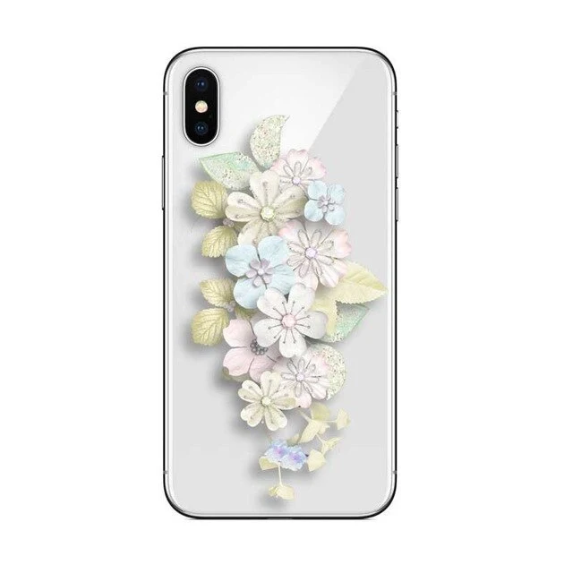 iphone 5 5S 6S XR XS MaxPLUS X XR XS Max 8 Back Cover Colorful Flowers Leaf Cartoon Cases