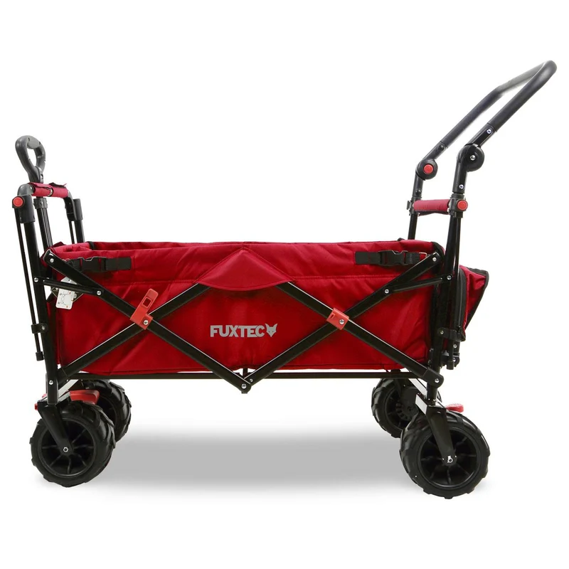 B-Ware FUXTEC Strand-Bollerwagen FX-CTB800 mit UV-geschütztem Sonnendach,Schiebegriff & Innenraumverlängerung