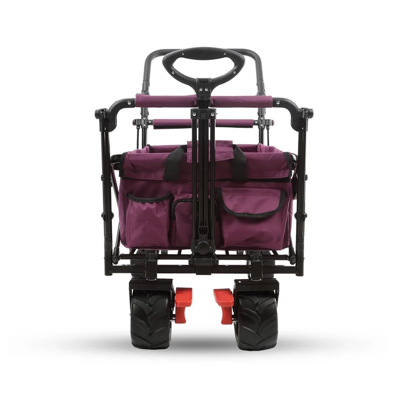 B-Ware FUXTEC Strand-Bollerwagen FX-CTB800 mit UV-geschütztem Sonnendach,Schiebegriff & Innenraumverlängerung