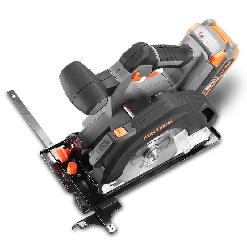 B-WARE FUXTEC 20V Akku Handkreissäge FX-E1CS20 SET mit 1 x Akku 4Ah, 1 x Ladegerät 1A