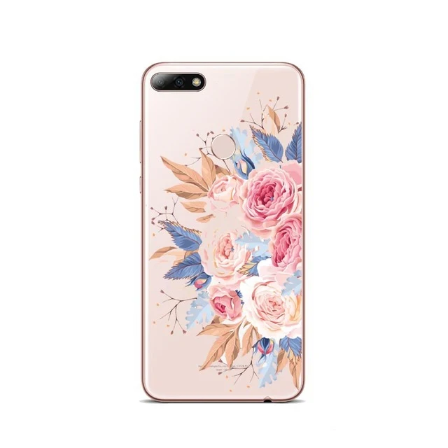 Silicon Phone Case For Huawei P8 P9 P9LITE Rose Floral Leaves Cases For P10 P20L P10 P20Plus