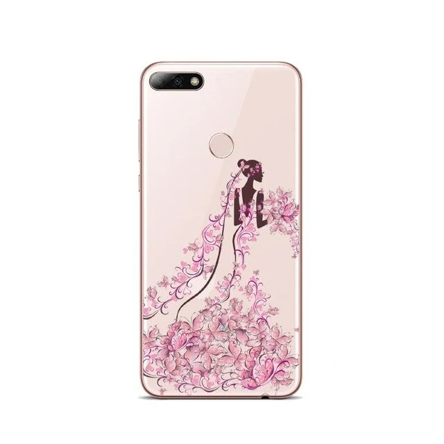 Silicon Phone Case For Huawei P8 P9 P9LITE Rose Floral Leaves Cases For P10 P20L P10 P20Plus