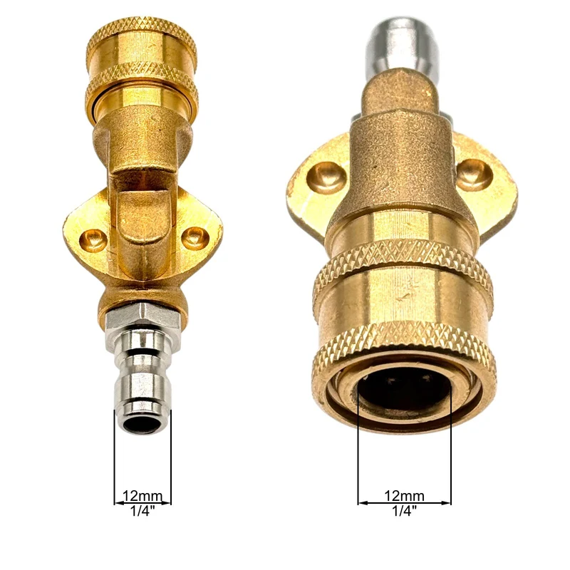 1/4" Schnellkupplung Schwenkkupplung Drehbar 180° Messing 4500 PSI HD Kupplung