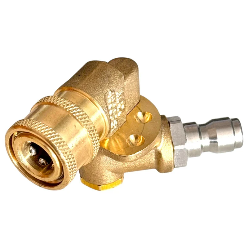 1/4" Schnellkupplung Schwenkkupplung Drehbar 180° Messing 4500 PSI HD Kupplung