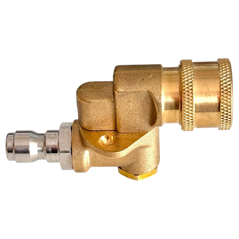 1/4" Schnellkupplung Schwenkkupplung Drehbar 180° Messing 4500 PSI HD Kupplung