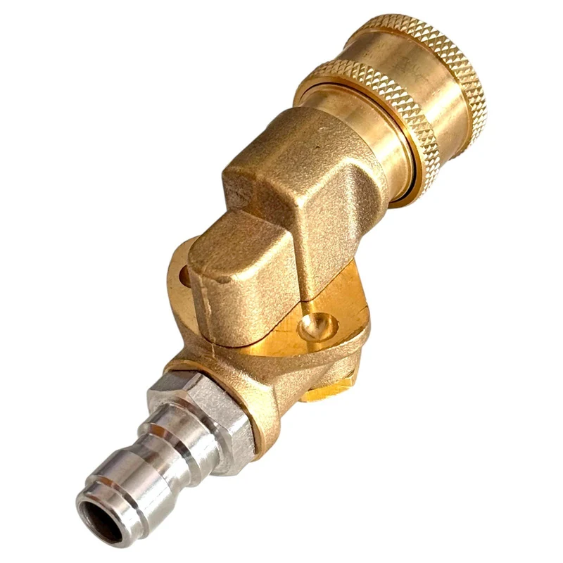 1/4" Schnellkupplung Schwenkkupplung Drehbar 180° Messing 4500 PSI HD Kupplung
